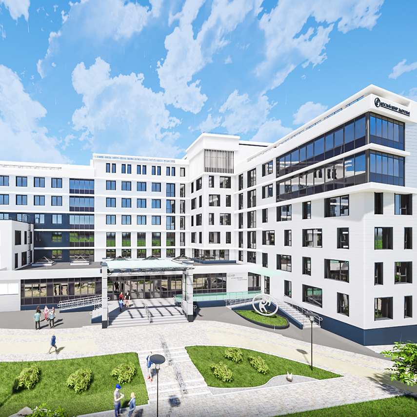 Детская поликлиника<br>на пересечении улиц Каленикова-Белого в г. Гомеле 1.jpg