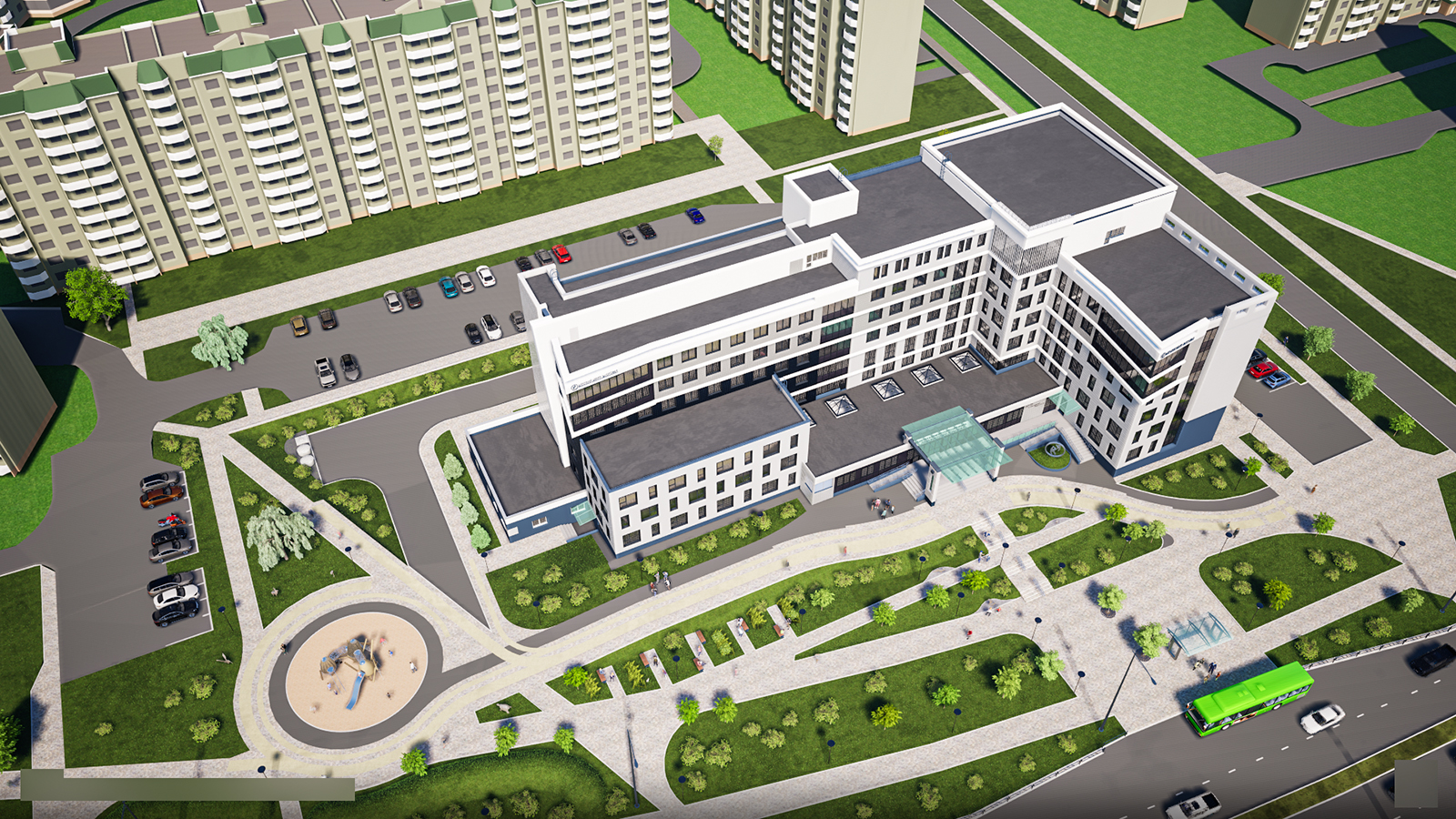 Детская поликлиника<br>на пересечении улиц Каленикова-Белого в г. Гомеле 5.jpg